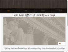 Tablet Screenshot of christyfoley.com